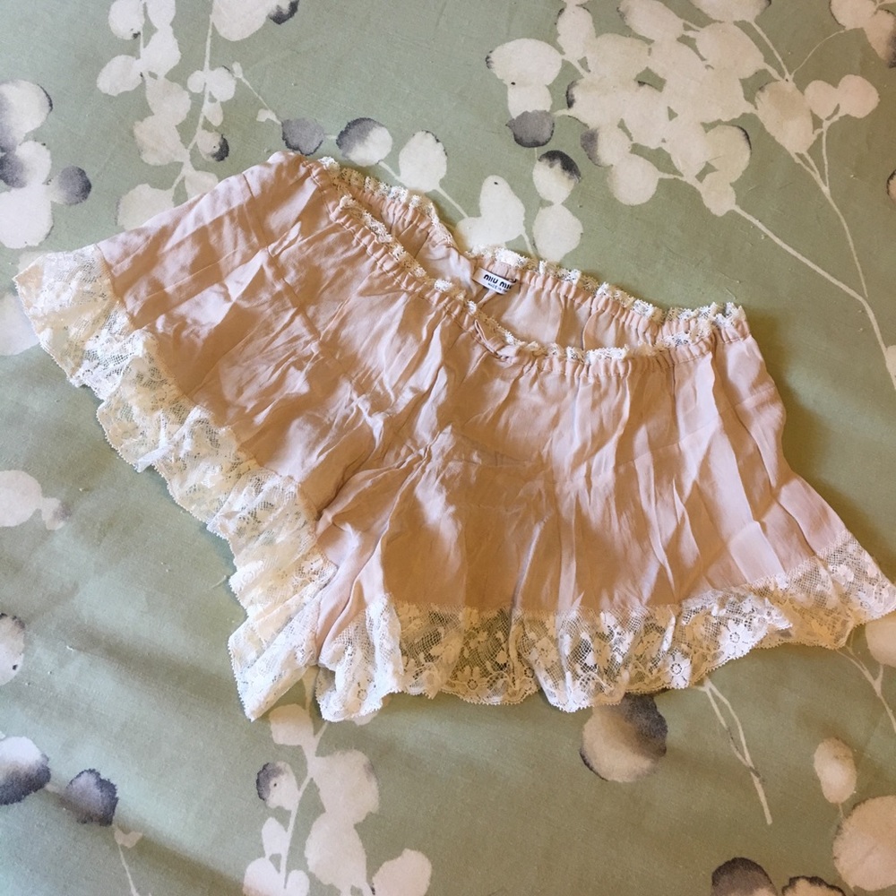 MIU MIU silk boy shorts